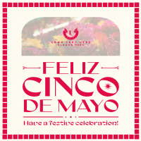Cinco De Mayo Typography Instagram post Image Preview