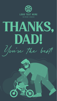 Thank You Best Dad Ever TikTok video Image Preview