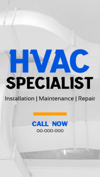 Minimalist HVAC Expert TikTok video Image Preview