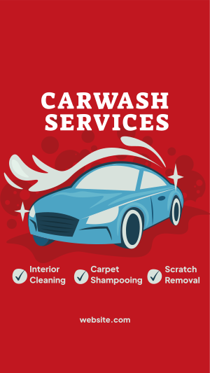 Carwash Services List Instagram story Image Preview