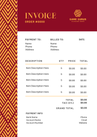 Modern Geometric Pattern Invoice Image Preview