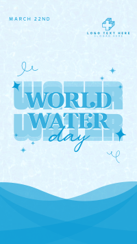 Quirky World Water Day TikTok Video Design