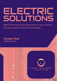 Electric Circuit Flyer Design