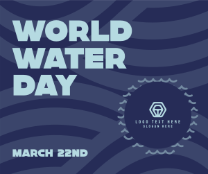 World Water Day Waves Facebook post Image Preview