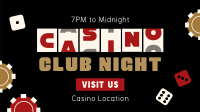 Casino Club Night Facebook Event Cover Design