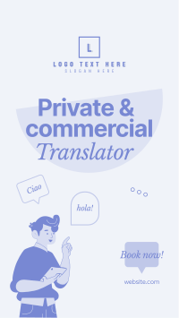 Translator for Hire Instagram Reel Design