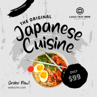 Original Japanese Cuisine Instagram Post Design