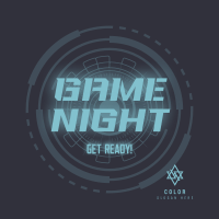 Futuristic Game Night Instagram post Image Preview