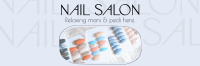 Simple Nail Salon Twitter header (cover) Image Preview