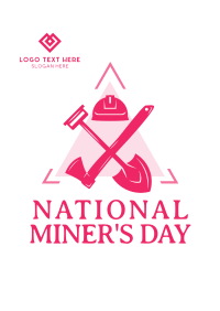 Miner's Day Badge Poster Image Preview