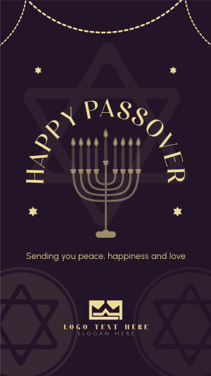 Happy Passover Greetings Instagram story Image Preview