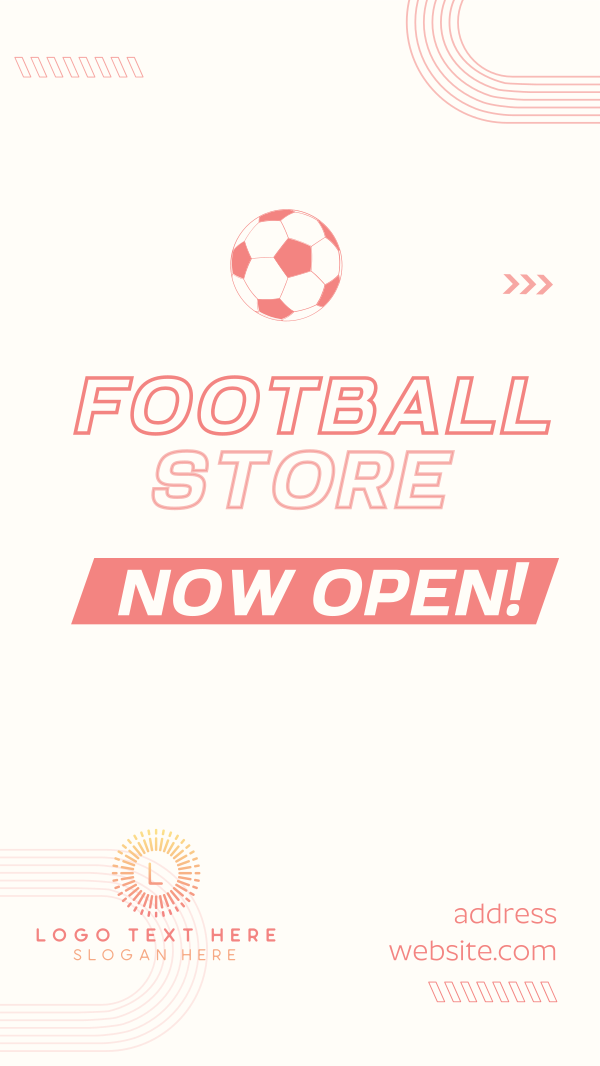 Football Supplies Instagram Story Design Image Preview