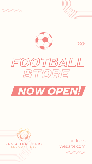 Football Supplies Instagram story Image Preview