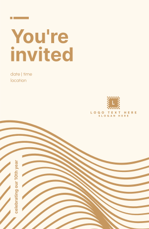 Futuristic Swish Invitation Image Preview