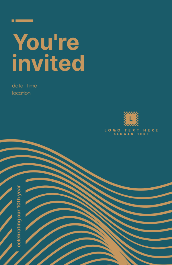 Futuristic Swish Invitation Design Image Preview