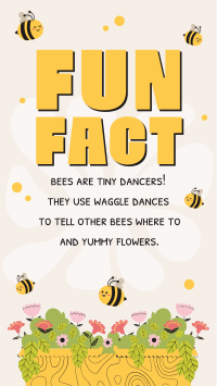 Bee Day Fun Fact Instagram Reel Design