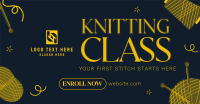 Simple Knitting Class Facebook Ad Preview