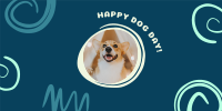 Graphic Happy Dog Day Twitter post Image Preview