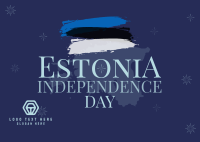Simple Estonia Independence Day Postcard Image Preview