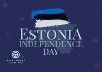 Simple Estonia Independence Day Postcard Image Preview