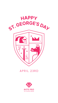 St. George's Day Shield Instagram story Image Preview