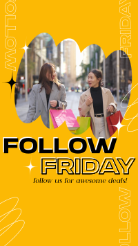 Awesome Follow Us Friday Facebook Story Design