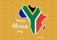 African Celebration Postcard Design