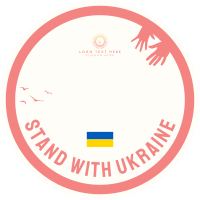 Stand With Ukraine Facebook Profile Picture Design