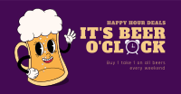 It's Beer Time Facebook Ad Design
