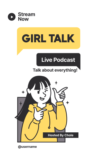 Girl Talk Podcast Facebook story Image Preview