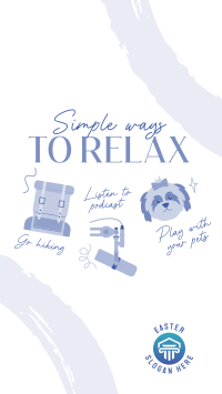 Cute Relaxation Tips Instagram story Image Preview