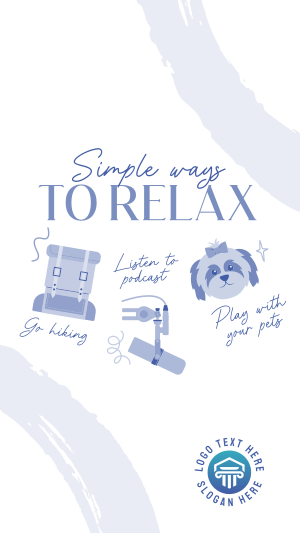Cute Relaxation Tips Instagram story Image Preview