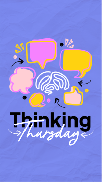 Simple Quirky Thinking Thursday Instagram reel Image Preview