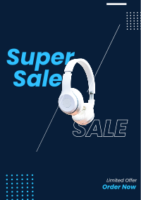 Super Sale Headphones Poster Image Preview