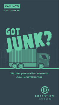 Got Junk? YouTube Short Design