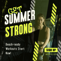 Summer Fitness Workout Instagram post Image Preview