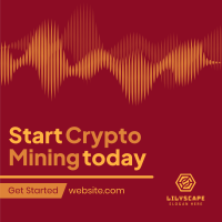 Cryptocurrency Market Mining Instagram Post Design