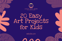 Easy Art for Kids Pinterest Cover Image Preview