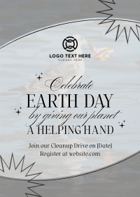 Mother Earth Cleanup Drive Poster Design