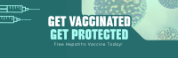 Simple Hepatitis Vaccine Awareness Twitter header (cover) Image Preview