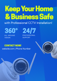 Expert CCTV Installation Poster Design