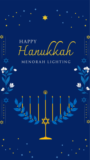 Hanukkah Lily Facebook story Image Preview