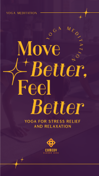 Modern Feel Better Yoga Meditation Instagram story Image Preview