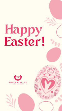 Eggs and Flowers Easter Greeting Facebook Story Image Preview