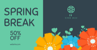 Spring Break Sale Facebook Ad Design