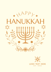 Happy Hanukkah Flyer Design