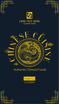 Authentic Chinese Cuisine Instagram Story Design