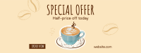 Cafe Coffee Sale Facebook cover Image Preview