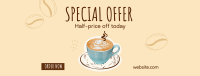Cafe Coffee Sale Facebook cover Image Preview
