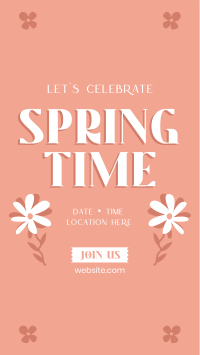 Springtime Celebration Facebook story Image Preview